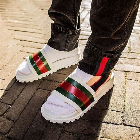 used mens gucci slides|discount Gucci slides for men.